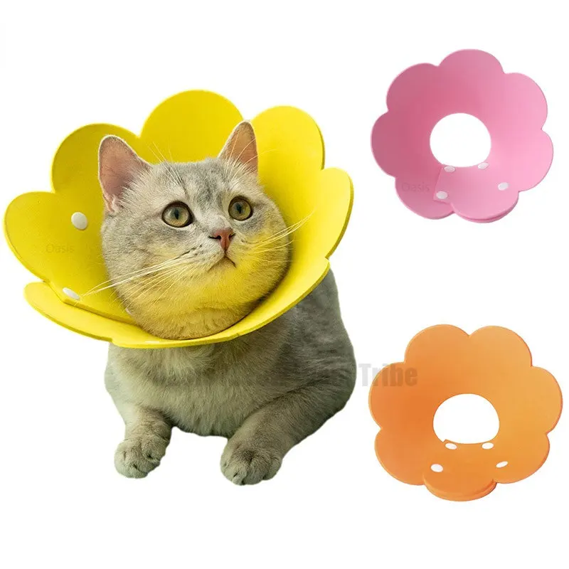 

Flower Shaped Protective Collars for Dog Cat Treatment Protection Collar Cat Anti Bite Healing Wound Collar Pet Accessories