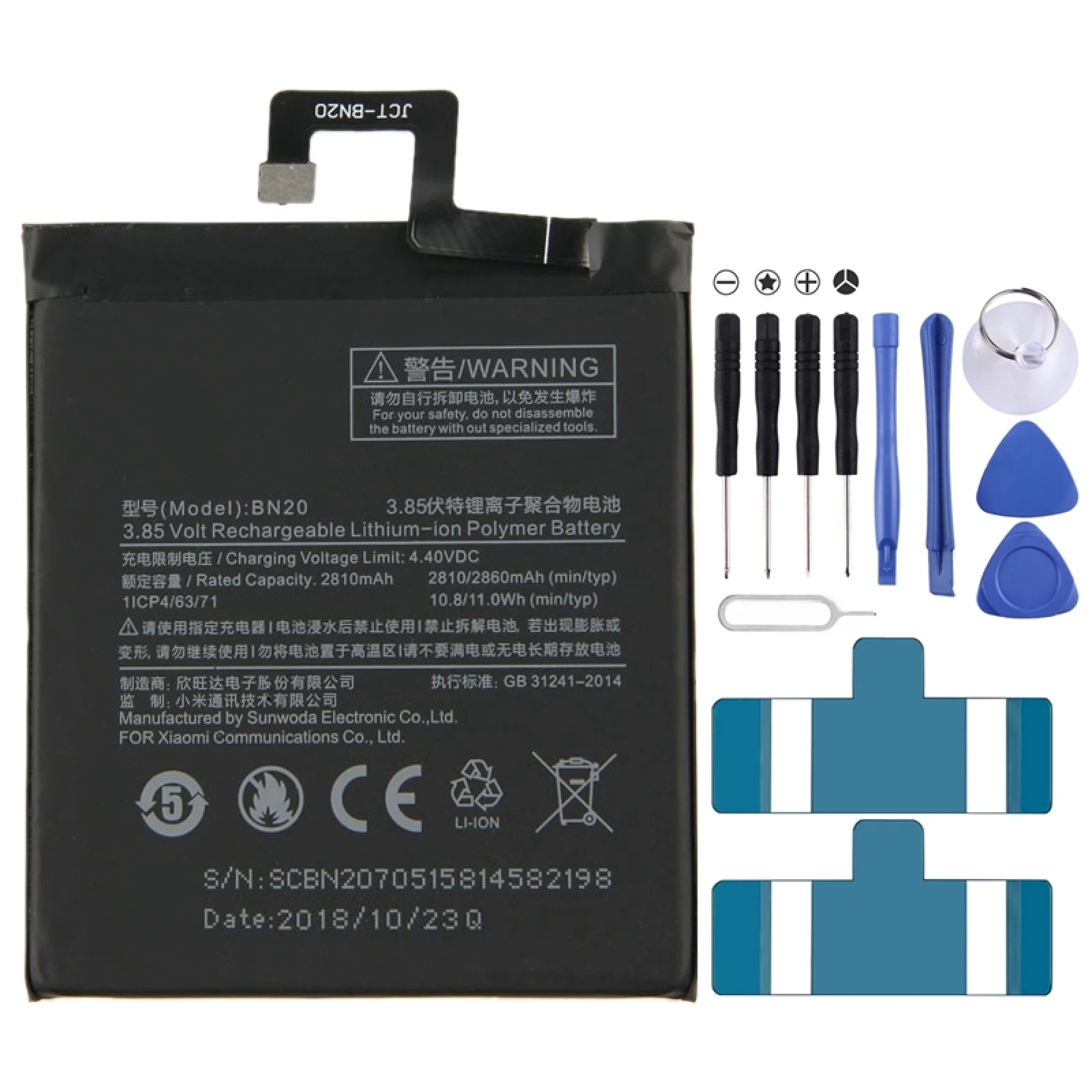 

BN20 2810mAh Li-Polymer Battery For Xiaomi Mi 5c
