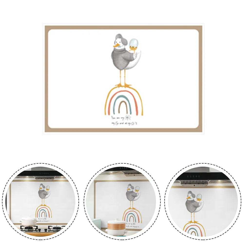 

1Pc Wall Sticker Kitchen Stove Tile Oil Fume Sticker High Temperature And Oil-proof Sticker Waterproof Oil-proof PVC 60*90cm