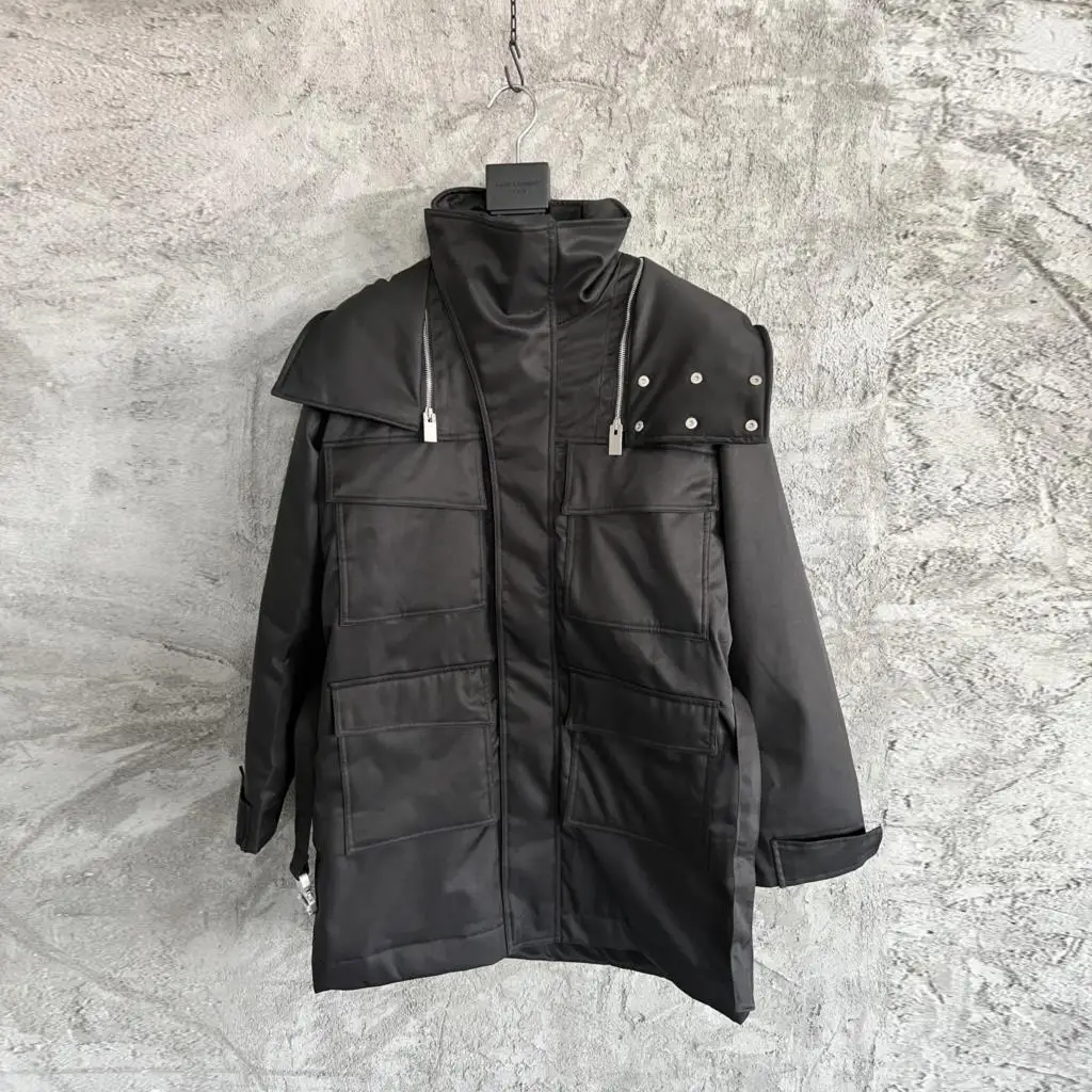 

Top Version 1:1 Quality 1017 ALYX 9SM Winter Jacket Men Women Fashion Designer ALYX Metal Belt Jacket Coat With Removable Hat