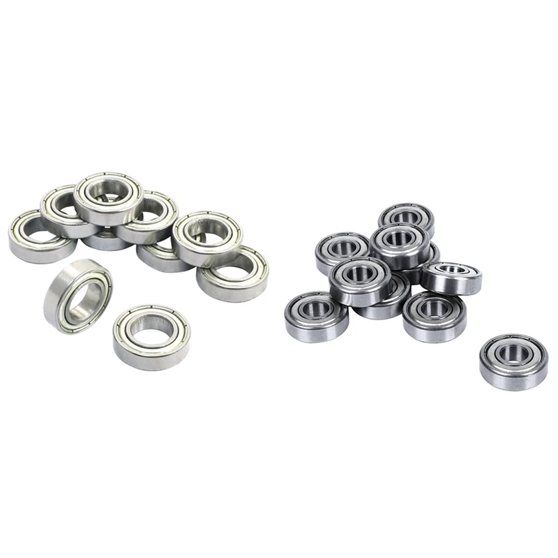 

20 шт., шариковый подшипник с глубоким желобом, 6800Z 10x19x5 мм и 6000 x ZZ 10x26x8 мм