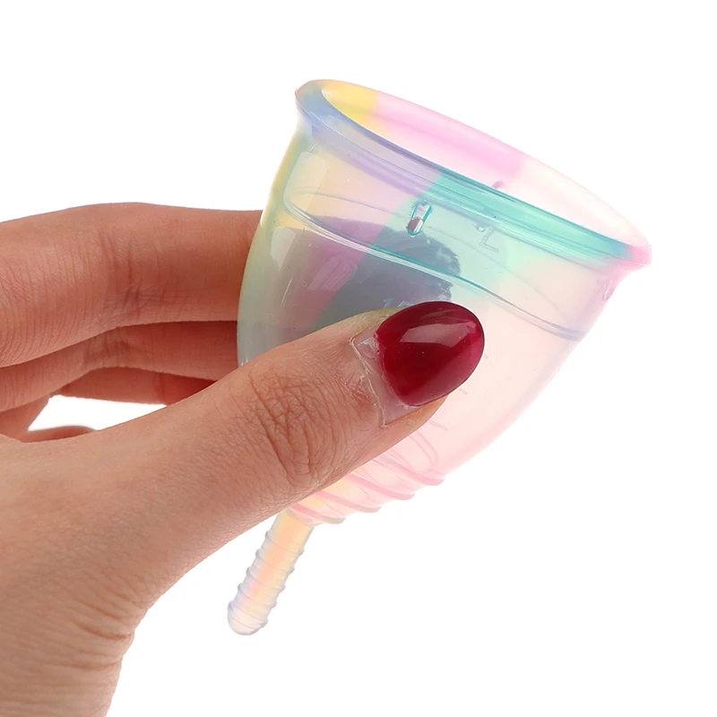 Colorful Women Menstrual Cup Medical Grade Silicone Feminine Hygiene Lady Health Care Period Copo |