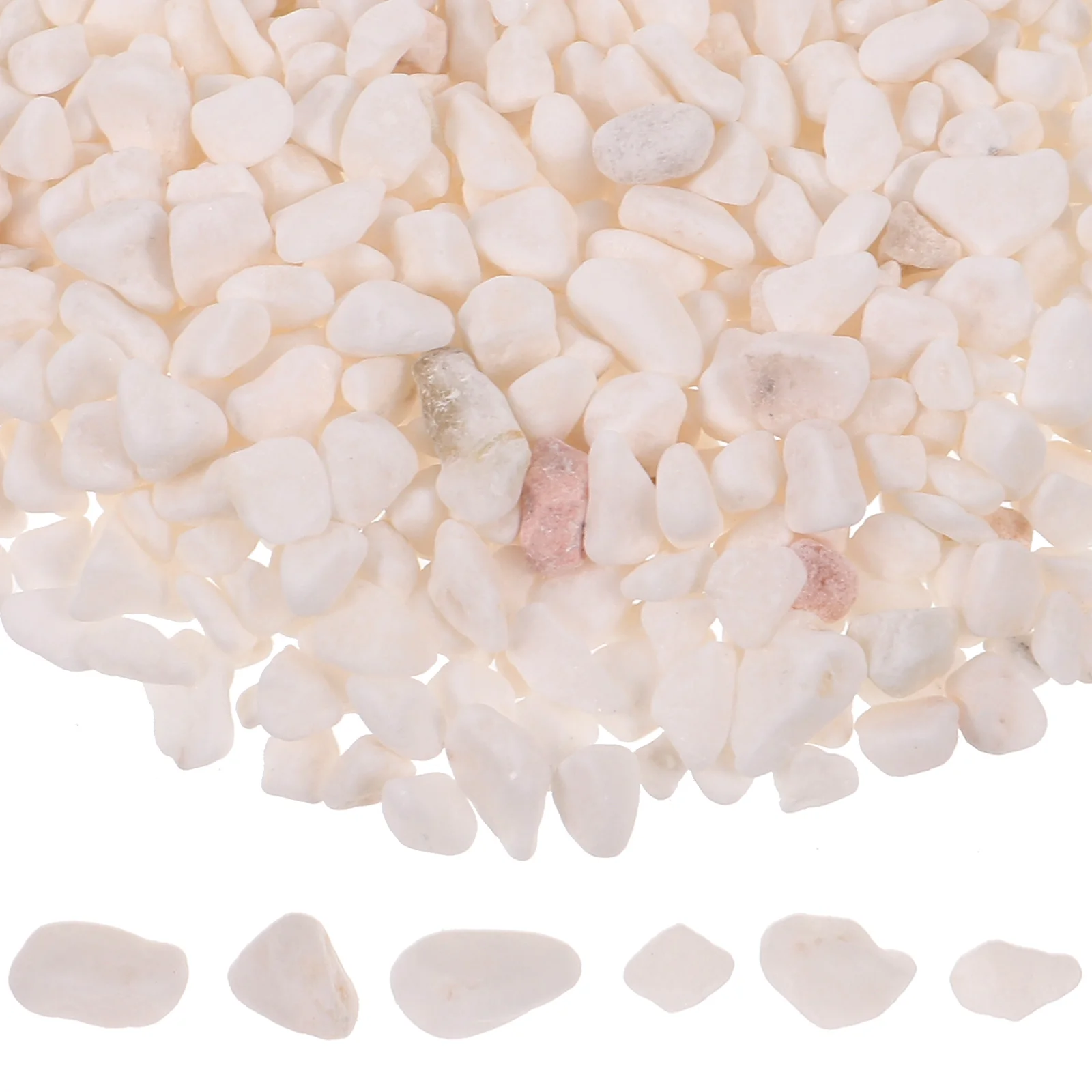 

1 Bag of Stones For Aquarium Natural Stones Landscaping Ornaments Plants Vase Stones Decors