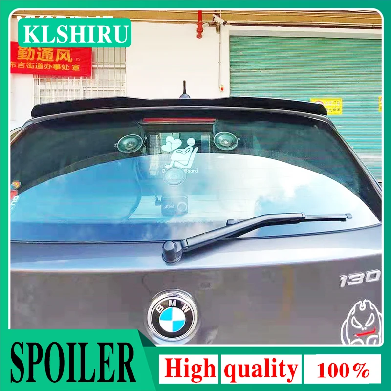 

KLSHIRU For BMW 1 Series E87 Hatchback Spoiler 120i 130 135i 116i 2004-2011 ABS Car Tail Wing Side Spoiler Rear Roof Lip Spoiler