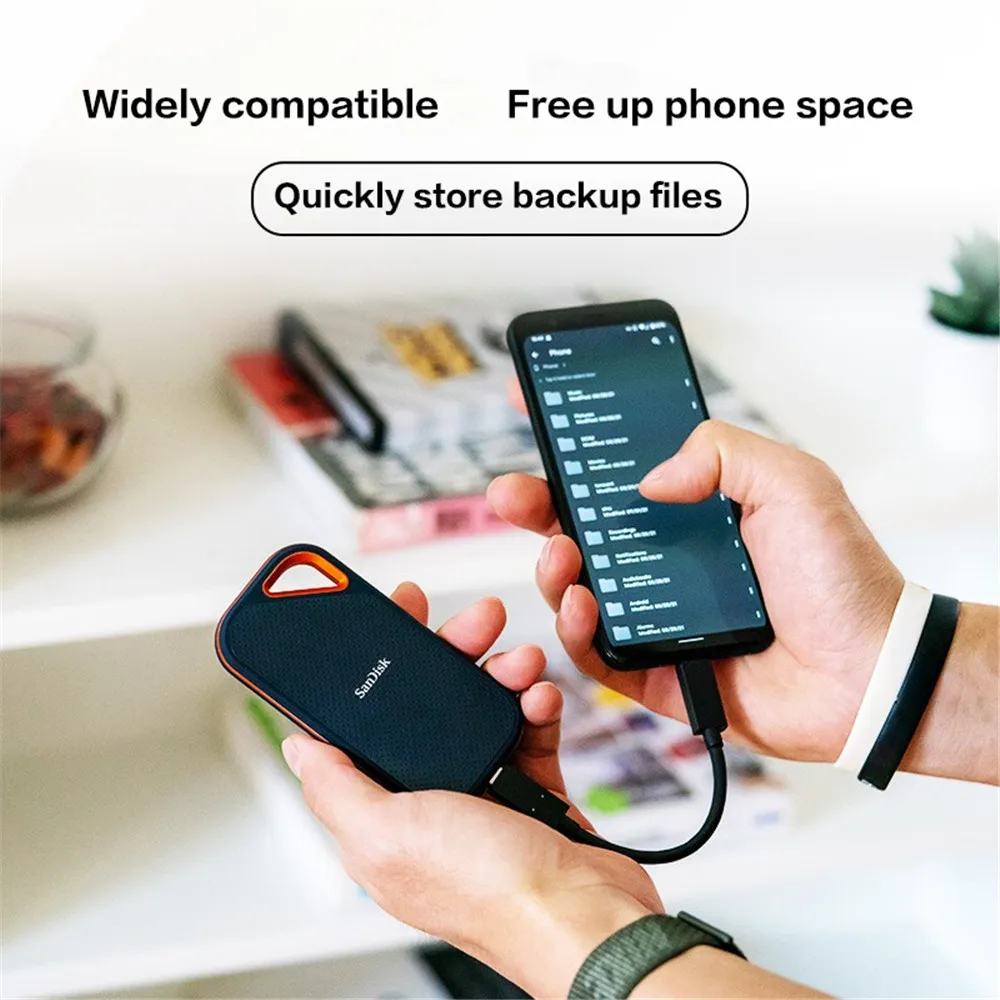 Портативный внешний твердотельный накопитель SanDisk Extreme PRO E81 4 ТБ USB 2000 Type-A C SSD NVMe