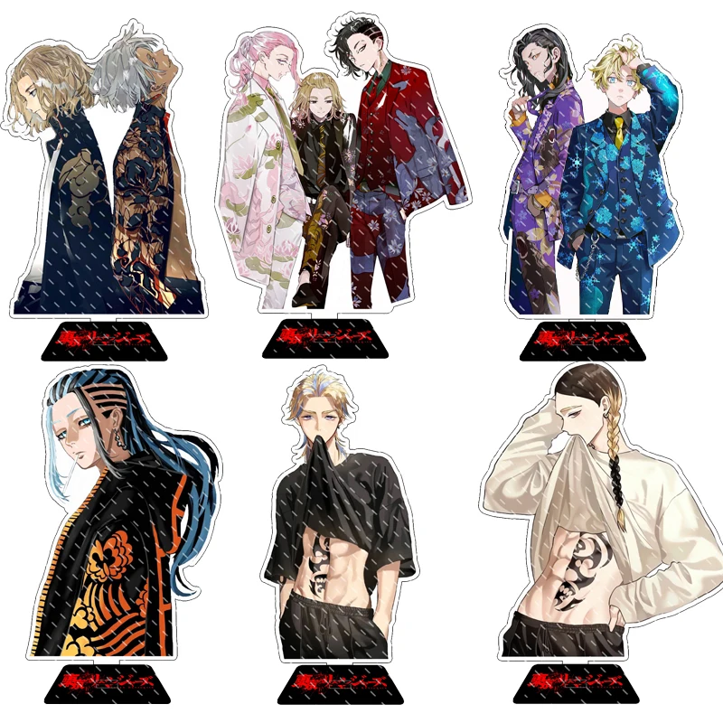 

Anime Tokyo Revengers Figure Manjiro Sano Mikey Izana Kurokawa Acrylic Stand Cosplay Model Plate Desk Decor Keychain Fans Gifts