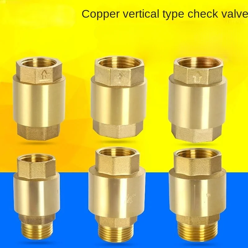 1 szt. DN15/DN20/DN25 NPT gwint mosiężny zawór zwrotny sprężynowy liniowy 25mm średnica 200WOG do kontroli wody