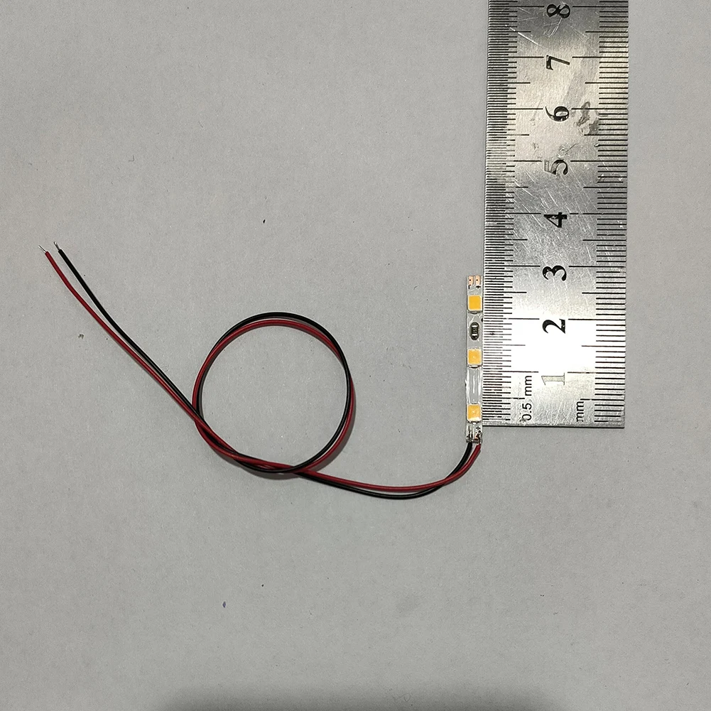 

15pcs Pre Wired White Strip Led SMD LED Light Self-Adhesive Flexible 12V ~ 18V 20 CM Model Railroad Track Side Accessories