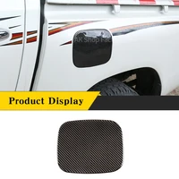 for toyota hilux 2015 2021 real carbon fiber fuel tank cap panel cover decorative sticker car exterior accessories