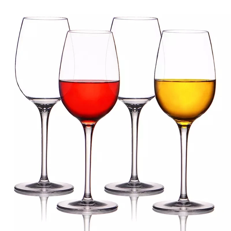 

4/2Pcs Tritan Plastic Wine Glasses Unbreakable BPA-free 365ml 12.5 Oz Goblet Juice Cups Dishwasher-safe Red Wine Glass with Long
