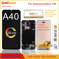 5 9 original amoled for samsung galaxy a40 2019 a405 lcd display touch screen digitizer assembly for galaxy a40 lcd replacement