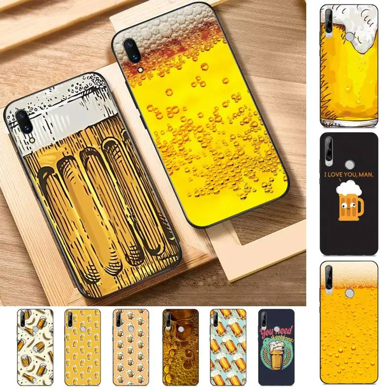 

World Beers Alcohol Summer Bubble Phone Case for Huawei Y 6 9 7 5 8s prime 2019 2018 enjoy 7 plus
