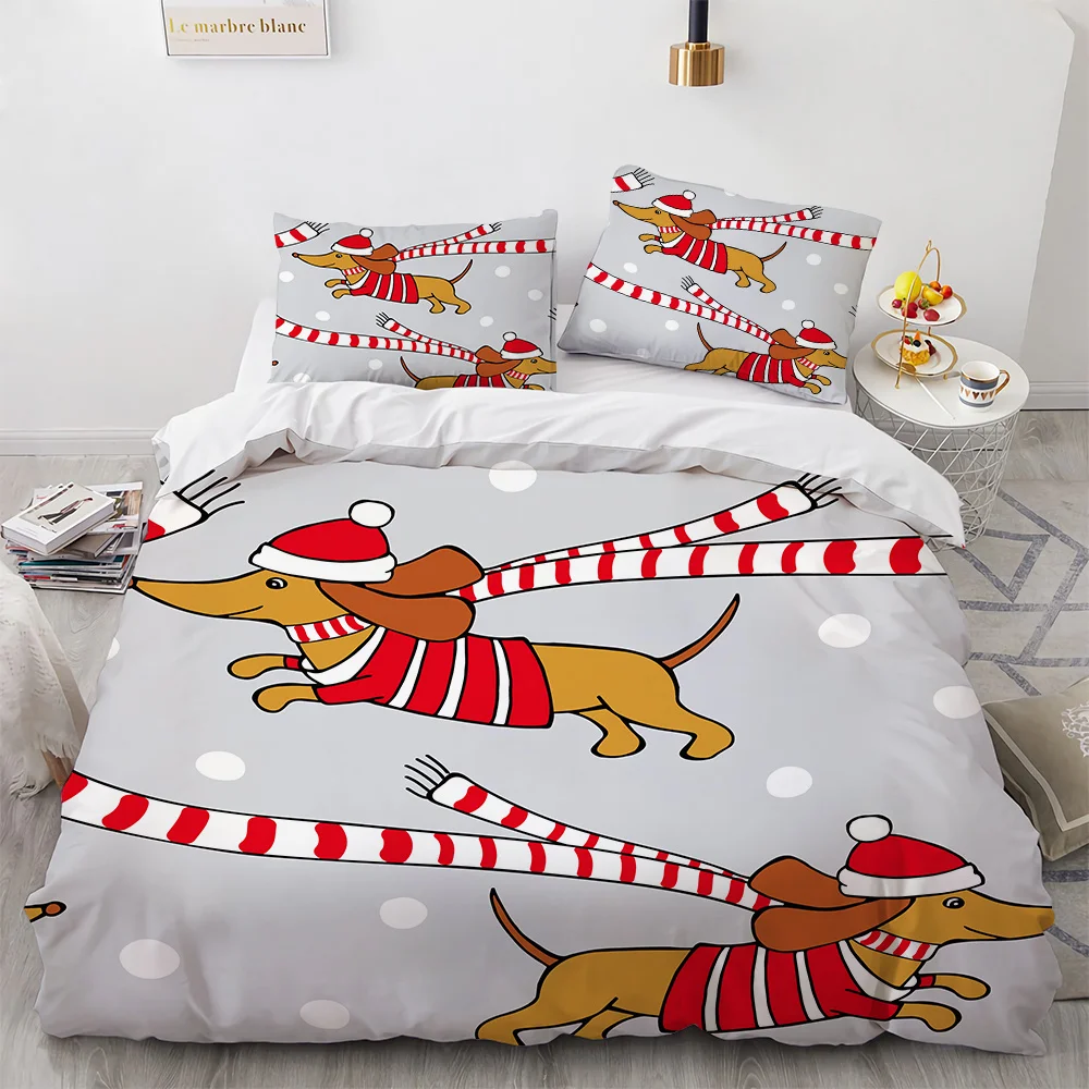 

Queen King Size Bedroom Decor Set Cute Bulldog Bedding Pets Duvet Cover Kids Comfortable Bedspreads