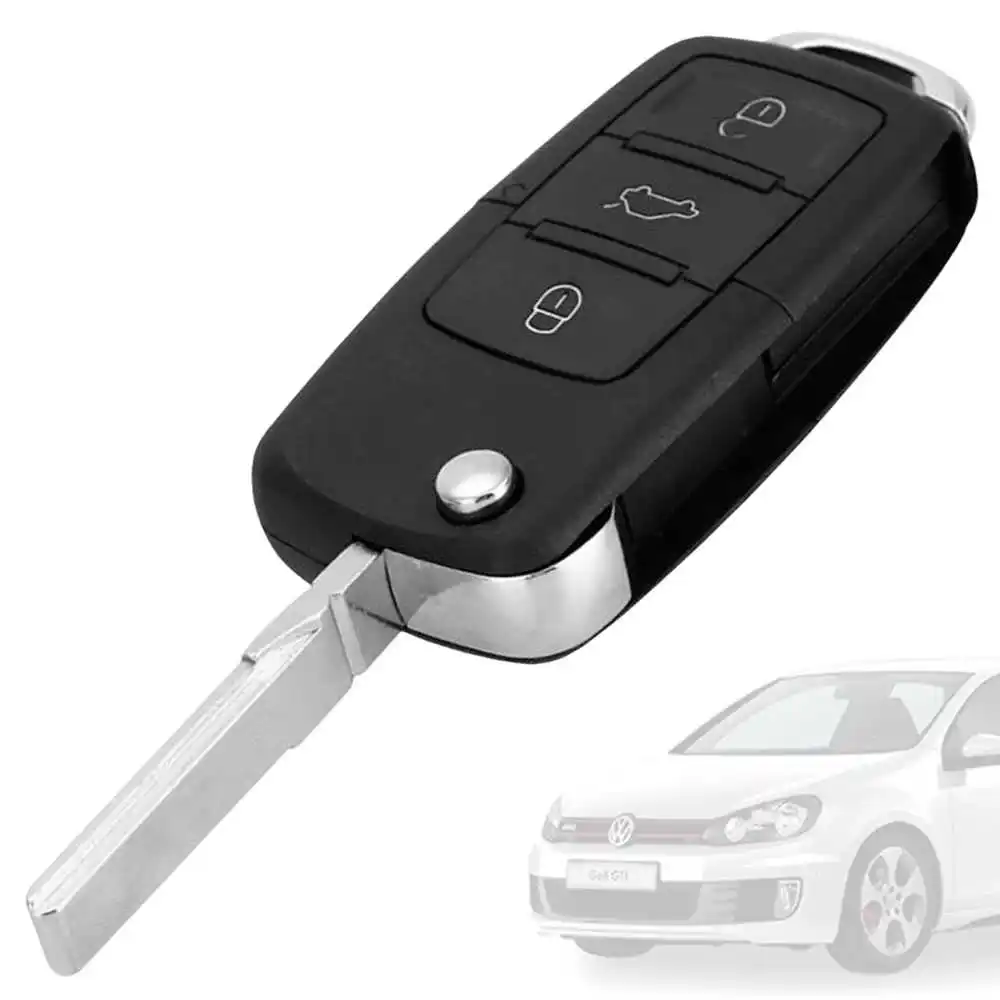 OcioDual ключ чехол меч для автомобиля Volkswagen 3 кнопки модели авто Polo Golf Passat ABS черного