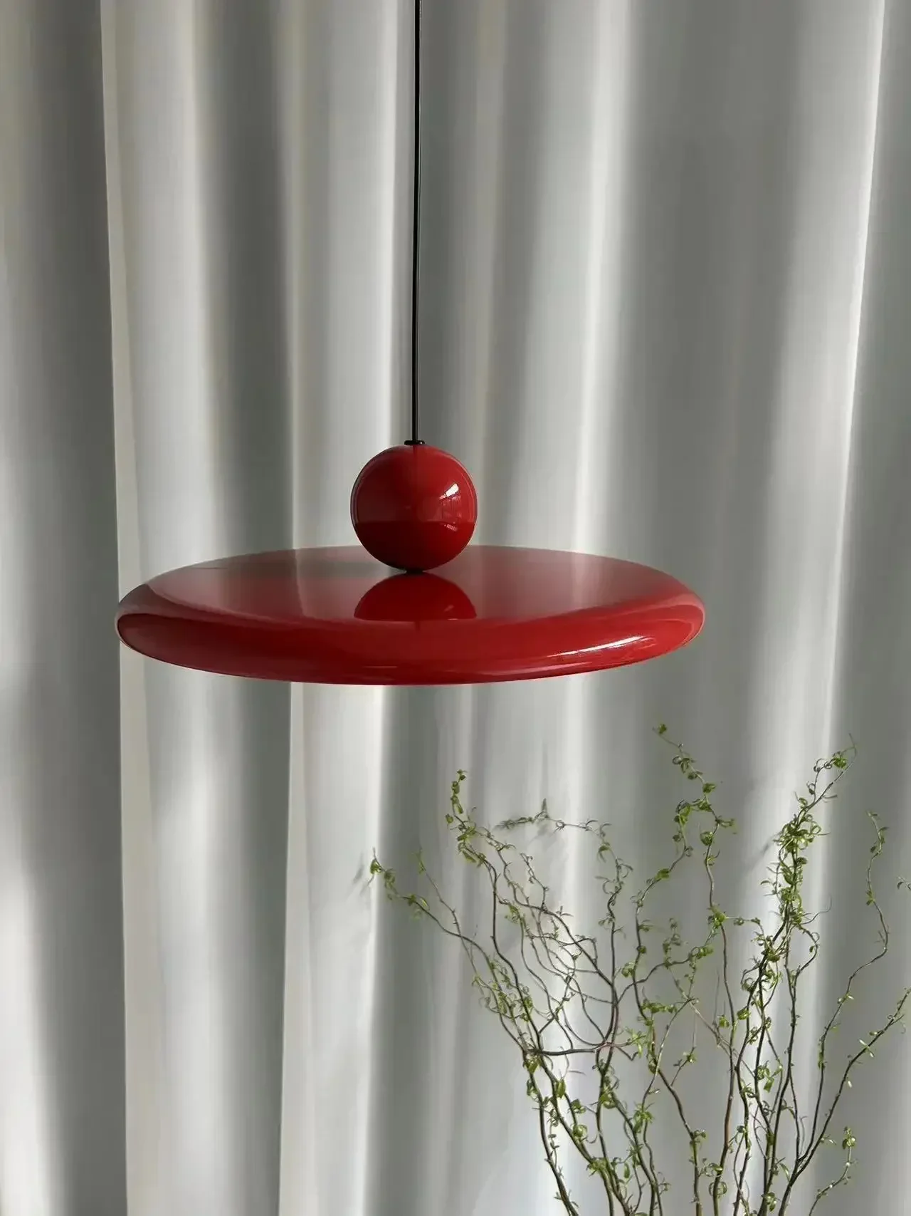 Ретро-лампа в виде летающей блюдце для ресторана железная люстра со светодиодной