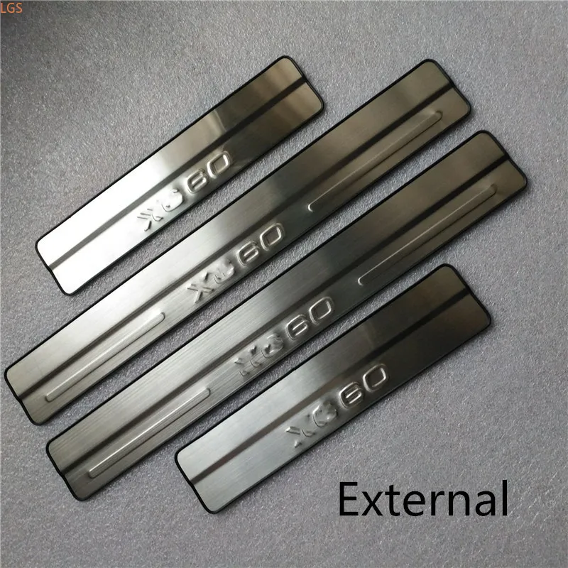 

High-quality Stainless Steel For Volvo Xc60 2009-2017 Threshold Bar Welcome Pedal Anti-scratch Protection Car Styling