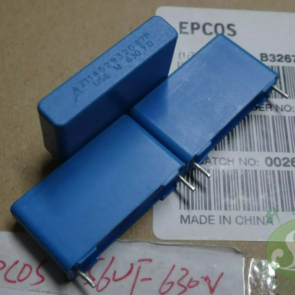 10 шт.лот EPCOS 0.56 мкФ 630 В 560 нФ U56 564, абсолютно новый пленочный конденсатор 22 мм B32673P6564M (art.: 3920da6860bed) - 3920da6860bed