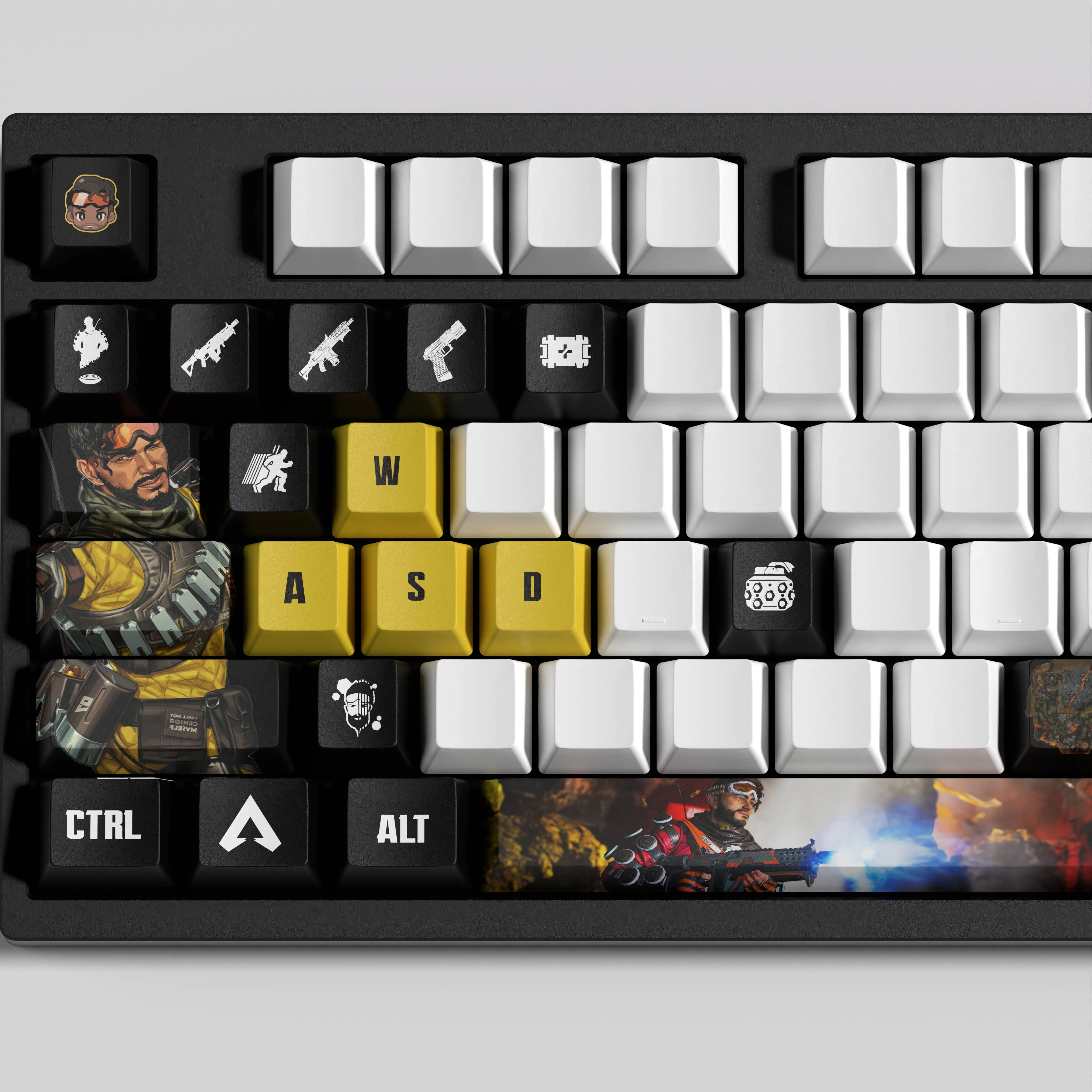 Колпачки для клавиш MIRAGE KEYCAPS APEX 29KEYCAPS OEM-профиль Apex Legends механической клавиатуры