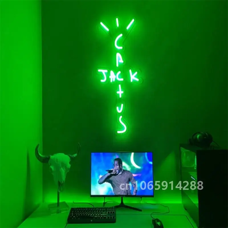 Неоновая вывеска на заказ Кактус Джек светодиодная неоновая украшение для дома
