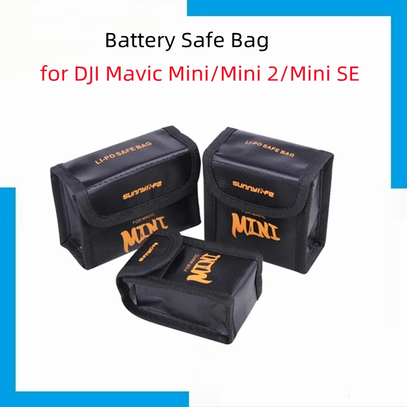

Flight Battery Safe Bag for DJI Mavic MINI/Mini 2/Mini SE Protective Case Transport Safe Explosion-proof Bag Accessory