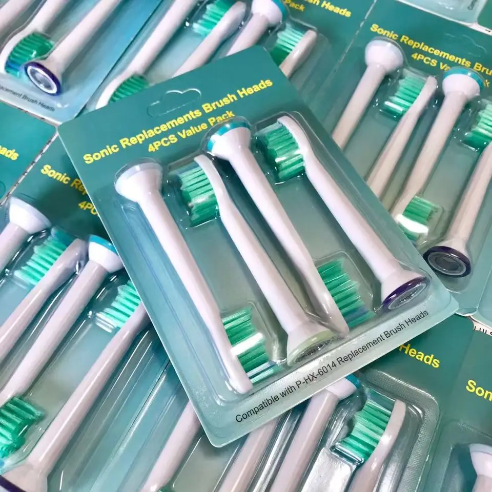 4 шт., насадки для зубной щетки, HX6014, для серии Philips Sonicare HX3, HX6, HX9, HX3210, 3211, 6150, 6500, 6510, 6530, 9342, 6730, 9312, 9372 4 шт., насадки для зубной щетки, HX6014, для серии Philips Sonicare HX3, HX6, HX9, HX3210, 3211, 6150, 6500, 6510, 6530, 9342, 6730, 9312, 9372