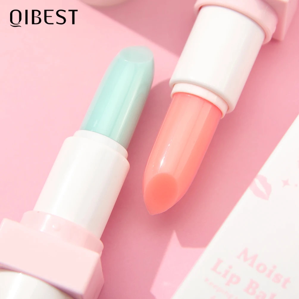 QIBEST Теплый Увлажняющий Бальзам Для Губ Защиты Предотвращает Сухое Потрескивание