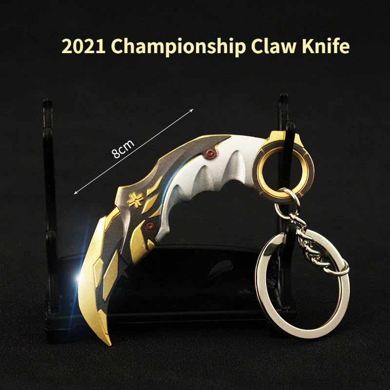 VALORANT искусственное оружие 8 см мини-Чемпионат 2021 нож-коготь модель оружия из