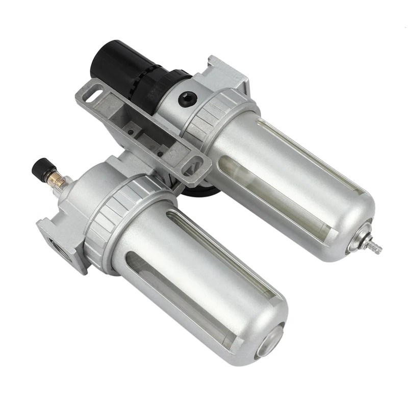 

2X SFC400 1/2 Air Compressor Fuel Oil Water Moisture Lubricator Trap Filter Air Regulator Connection Pneumatic Parts