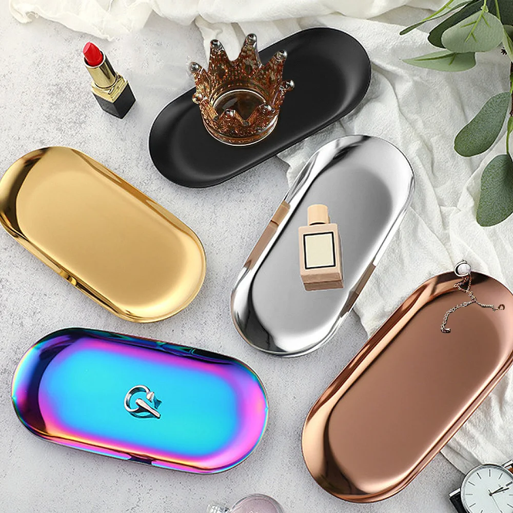 Поднос для хранения из нержавеющей стали в Корейском стиле десертная тарелка