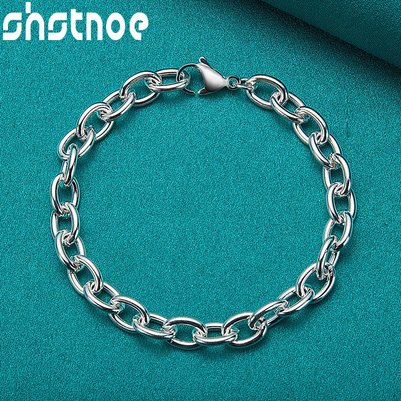 

Original Europe Multi Circle Link Chain Bracelets Girl 925 Sterling Silver Charm Jewelry For Women Christmas Birthday Party Gift