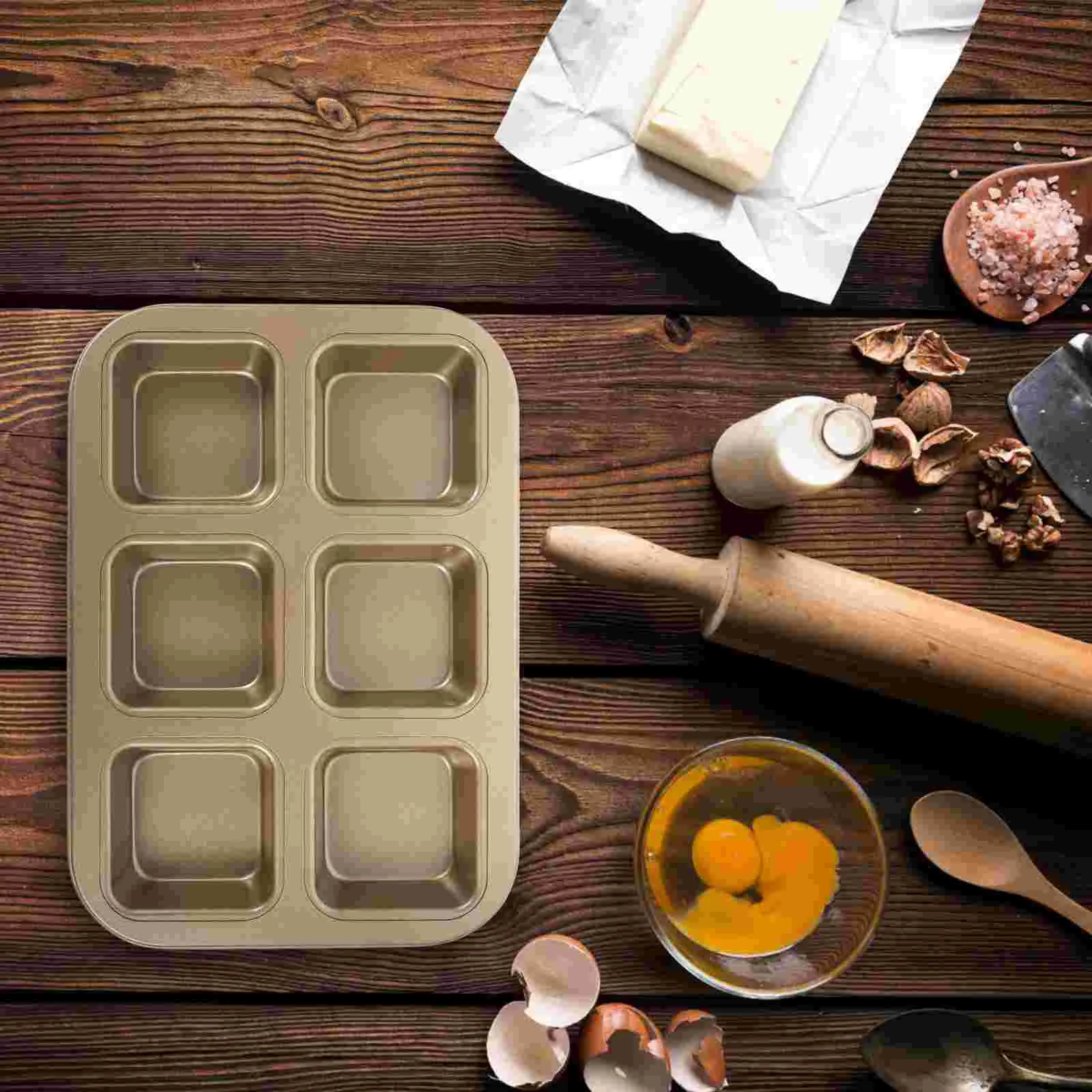 

Pan Loaf Pans Mini Baking Square Bread Muffin Cupcake Pumpkin Roasting Carbon Steel Oven Cheesecake
