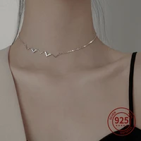 womens jewelry wave necklace s925 sterling silver high quality ladies necklace choker choker necklace wedding party gift