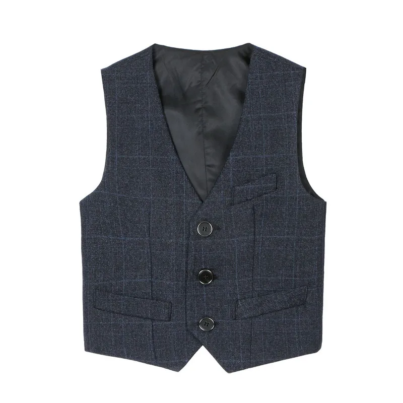

Boys dress vest suit flower boy boy host children's vest suit performance big boy piano costume