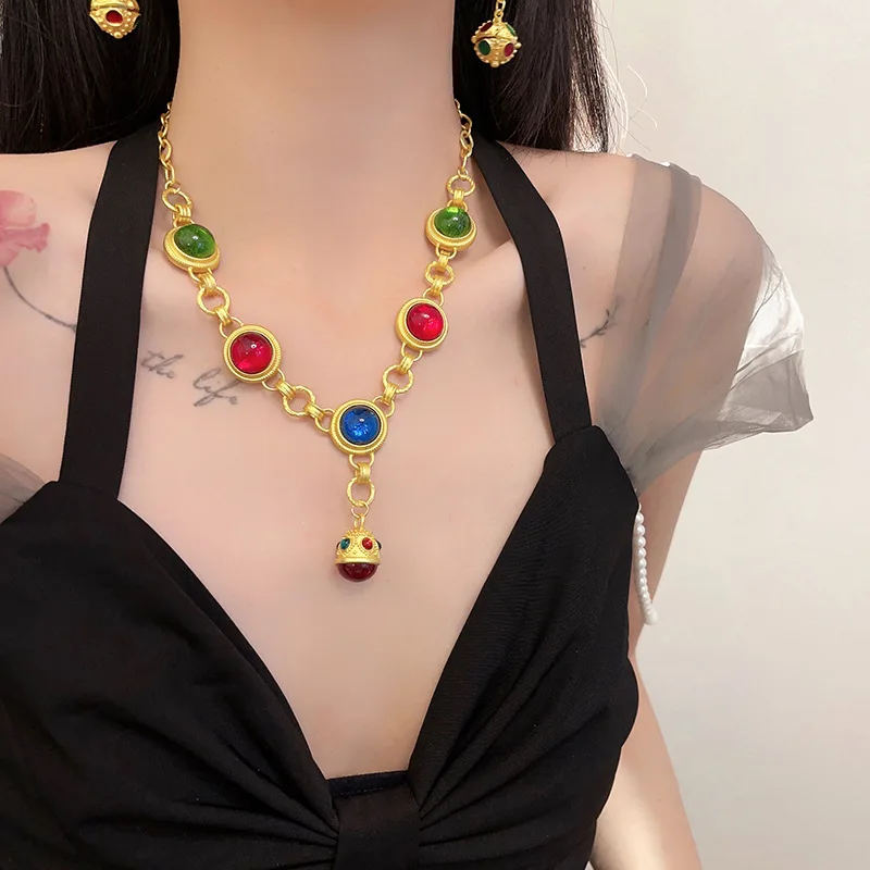 Женские винтажные серьги с кристаллами