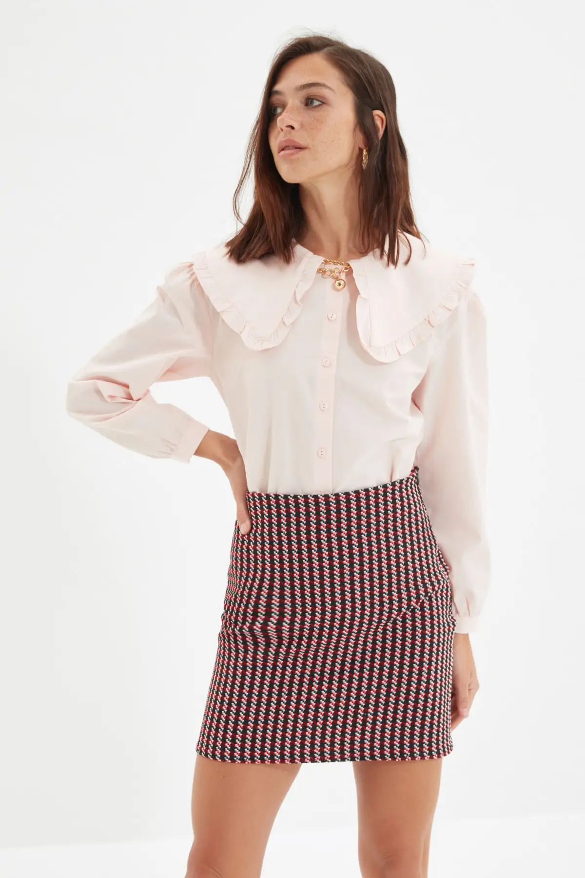 

Trendyol Collar Detailed Shirt TWOAW22GO0514