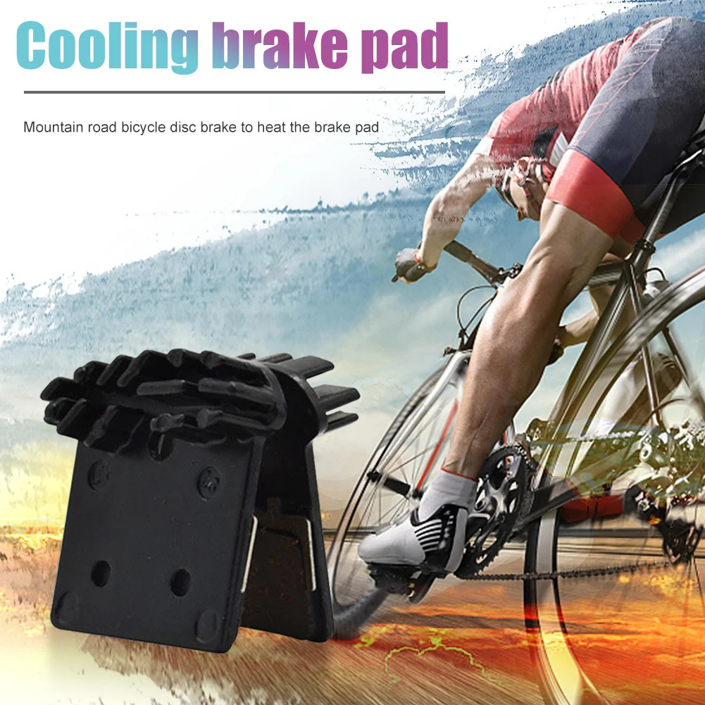1/2 пара велосипедных охлаждающих дисковых тормозных колодок для горного