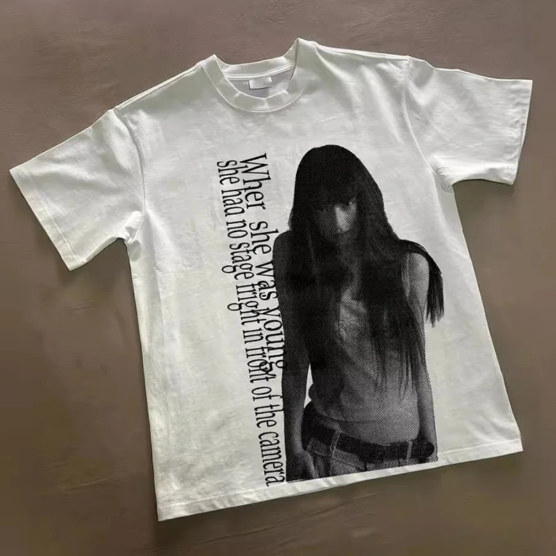 Футболка женская оверсайз с коротким рукавом в стиле Харадзюку