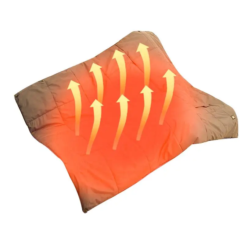 

Wearable Heating Blanket Thermal Insulation Windproof Blanket With Fast Heating Cold Weather Beddings For Business Trips Working
