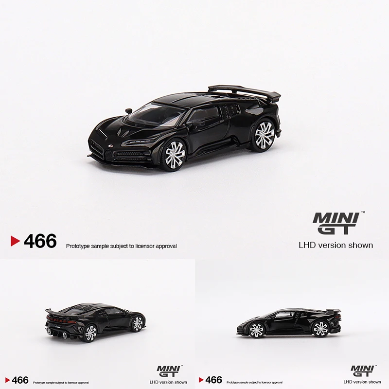 

MINI GT 1:64 Bugati Centodieci коллекция литой модели автомобилей из черного сплава коллекция миниатюрных машинок модели 466 в наличии