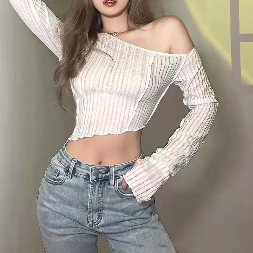 Новый Привлекательный Универсальный однотонный Тонкий Топ в стиле ретро