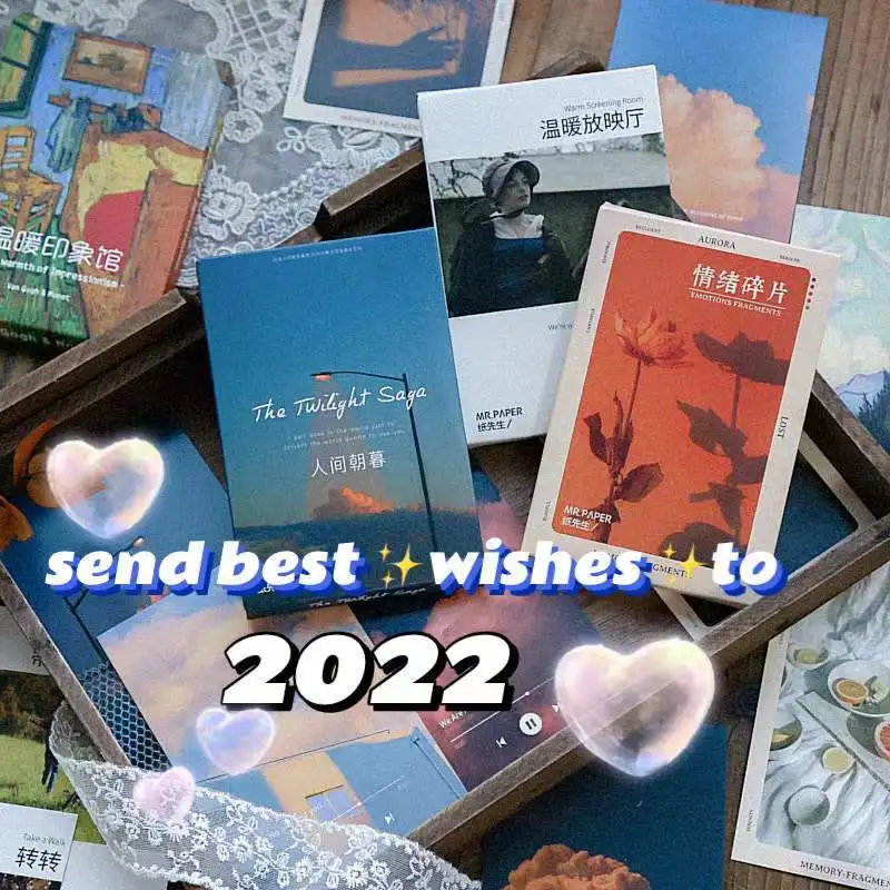 

Aesthetic Greeting Card Decoration Art Photography Postcard Bookmarks Diy Room Wall Picture Cute Gift Stationery 30Sheets