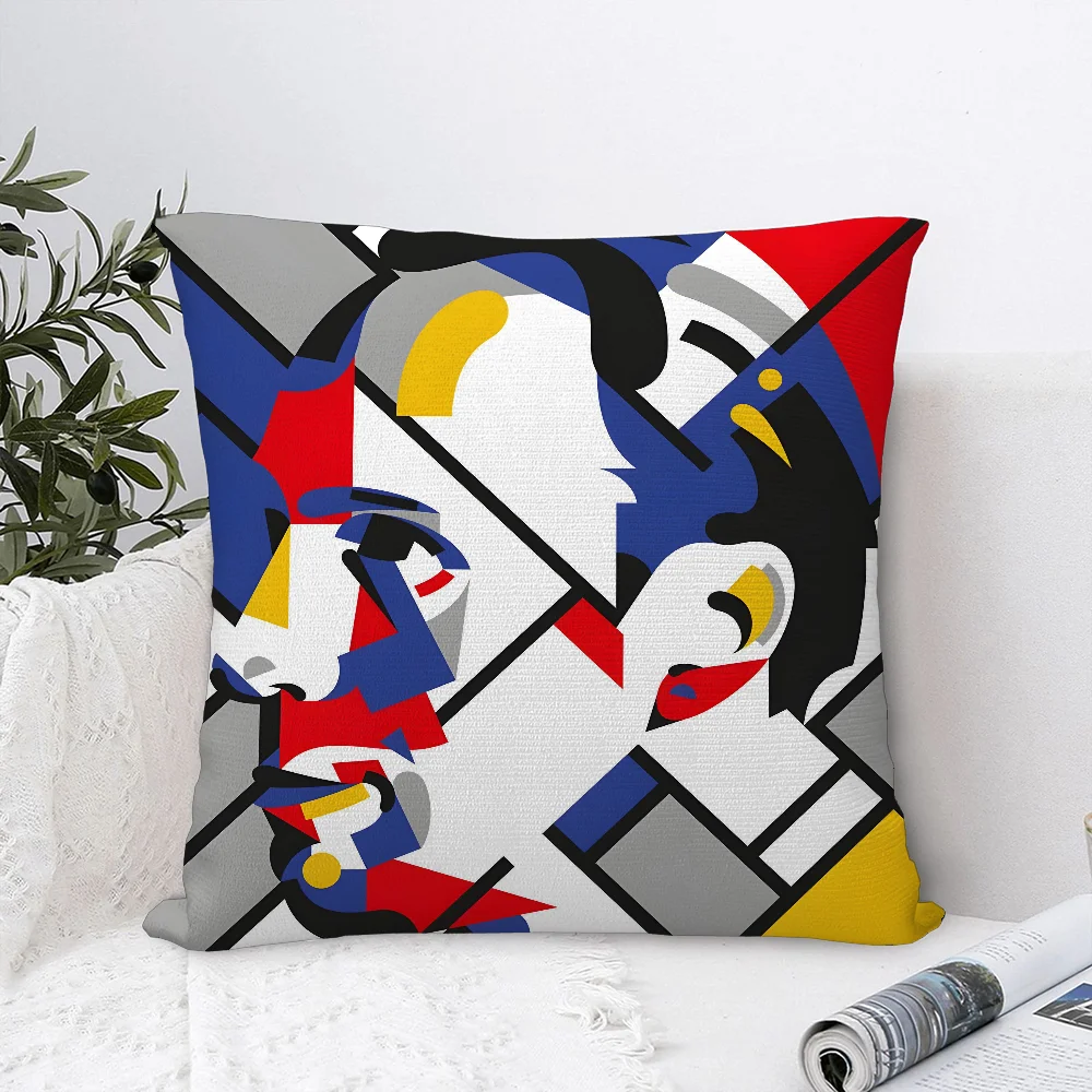 

Наволочка для дивана абстрактная живопись Питер Мондриан плюшевая