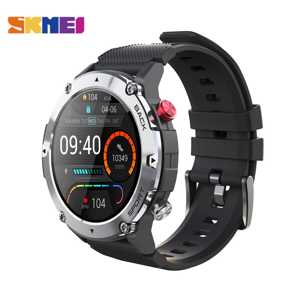 Фото Смарт-часы SKMEI мужские сенсорные с поддержкой Bluetooth и пульсометром 300 мАч |
