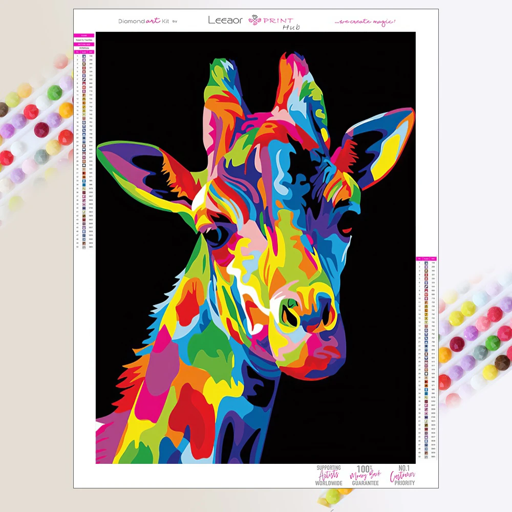 

Набор для алмазной вышивки «сделай сам», картина с животными, львом, котом, тигром, жирафом, полная Алмазная вышивка, мозаика, Декор для дома