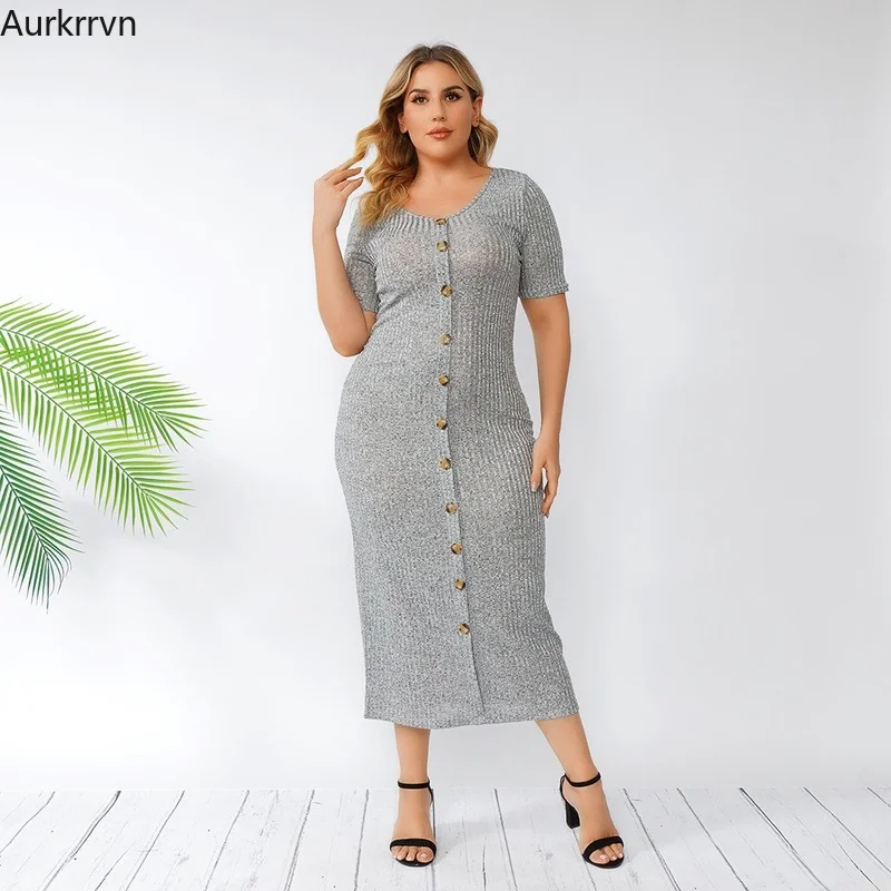 

Plus Size Dresses Ladies Elegant Casual Bodycon Long Dress Summer Dresses Woman 2022 Evening Party Chic and Elegant Woman Dress