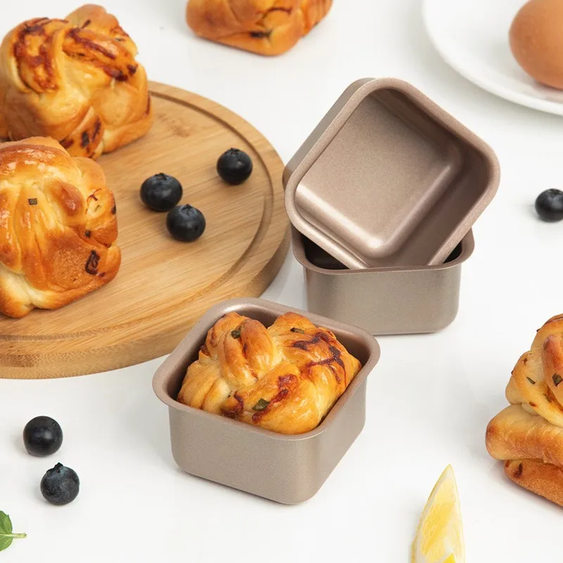 

100 шт./партия, квадратные формы для выпечки, из углеродистой стали