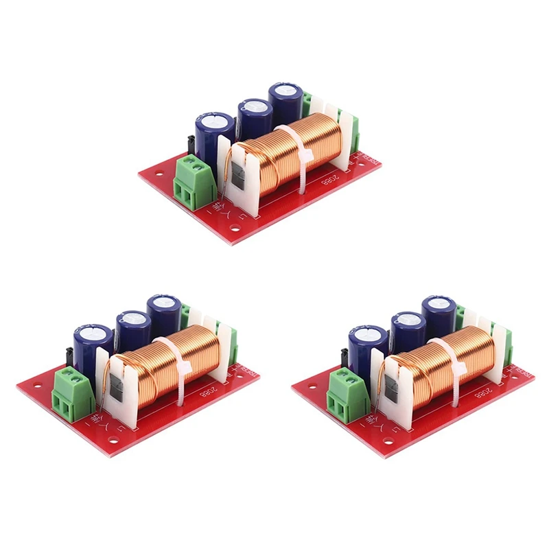 

Retail 3Pcs 400W Speaker Crossover 2 Way Audio Adjustment Tweeter Bass Filter Frequency Divider For 2-16 Ohm DIY Loudspeaker