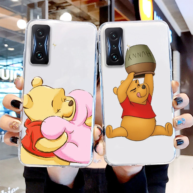 

Winnie the Pooh Disney Cute For Xiaomi Redmi K50 K40 Gaming A1 11 Prime 10 10C 9AT 9A 9C 9T 8 7A 6A 5 4X 5G Transparent Cover
