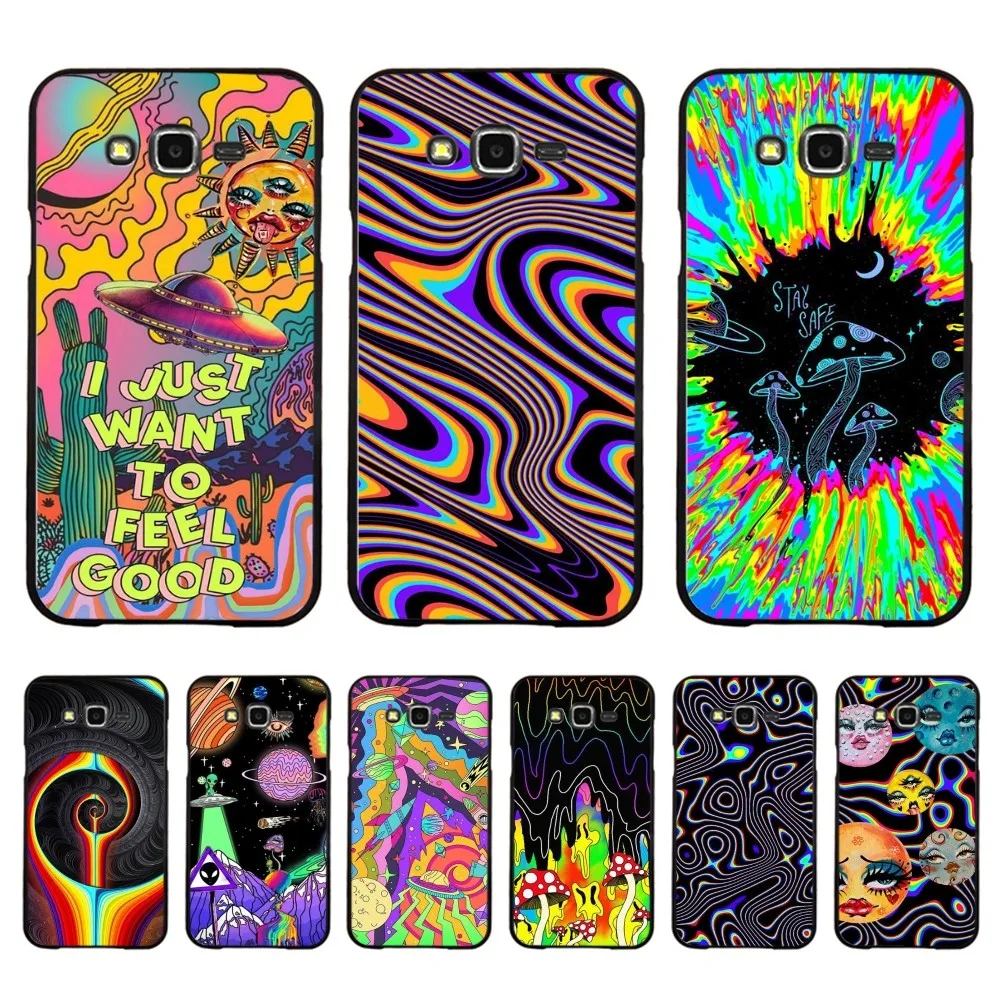 

Colourful Psychedelic Art Phone Case For Samsung J 7 plus 7core J7 neo J6 plus prime J6 J4 J5 Mobile Cover