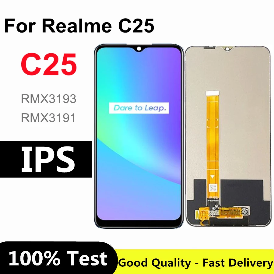 

6.5" For OPPO Realme C25 Display LCD Touch Screen Assembly Replacement For Realme C25 LCD RMX3193 RMX3191
